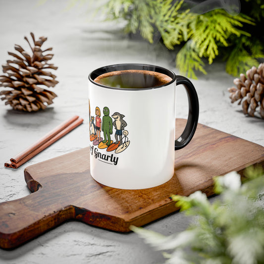 Surf Gnarly Colorful Mug