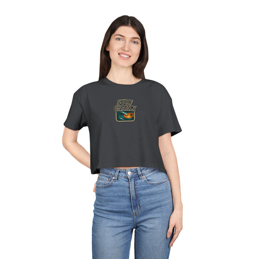 Surf Gnarly Women’s Beach Crop Tee